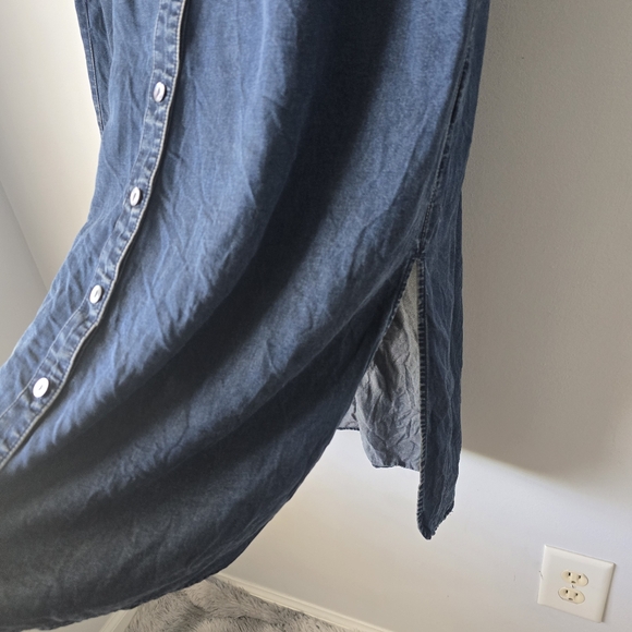 Soft Surroundings Denim Blue Casual Dress M - Picture 5 of 9
